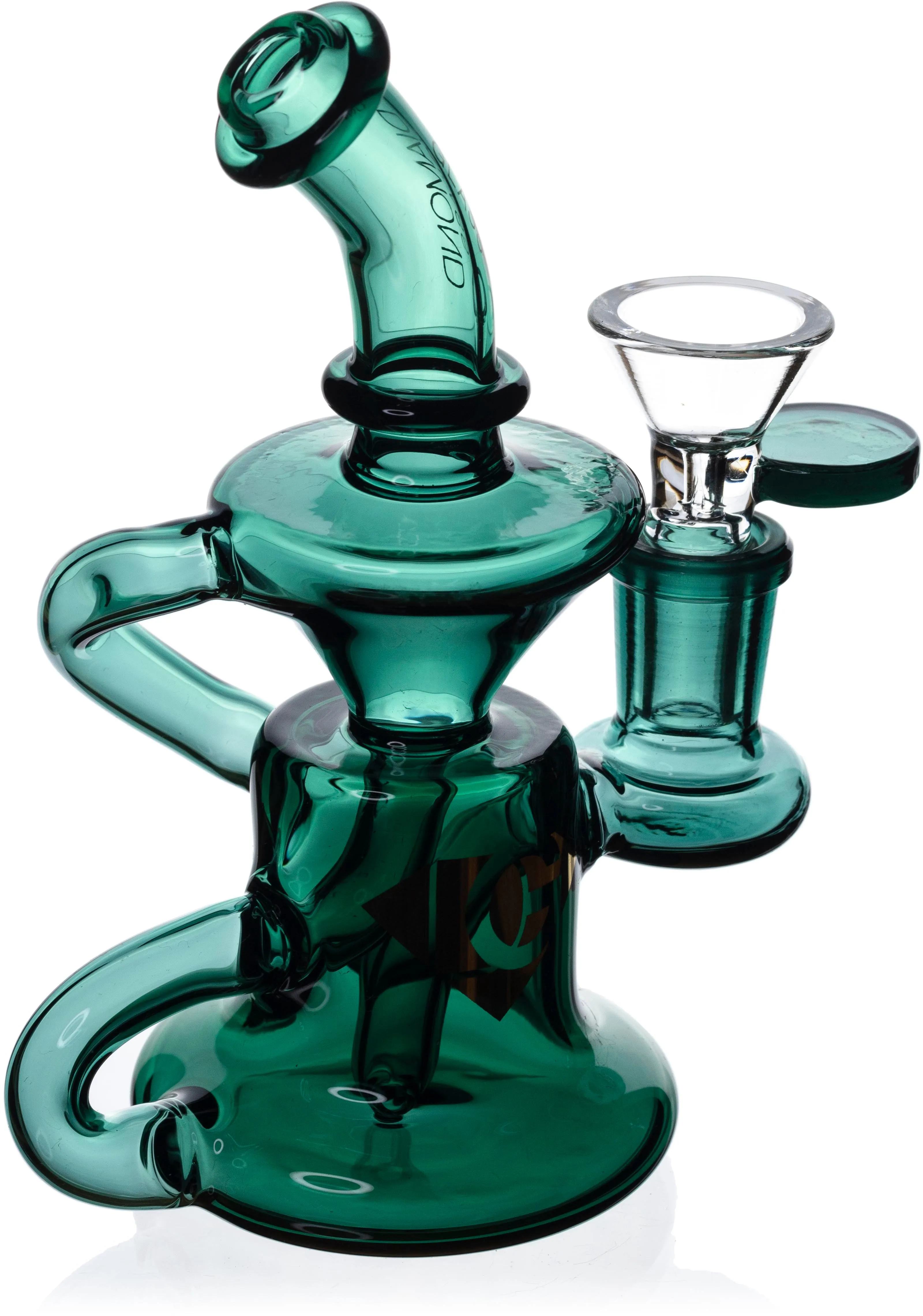 Mini Banger Hanger Recycler, by Diamond Glass (Free Banger Included)