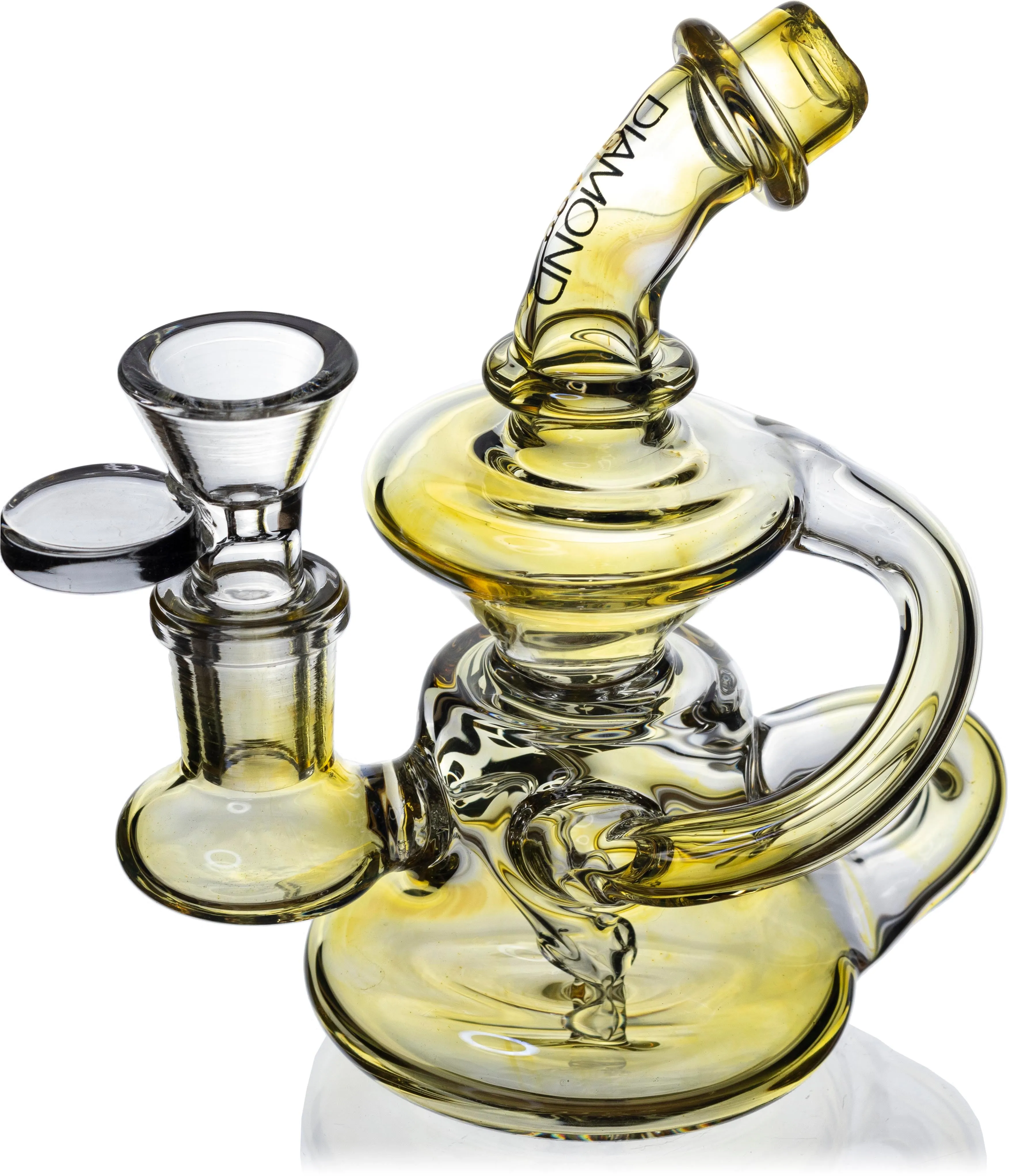 Mini Banger Hanger Recycler, by Diamond Glass (Free Banger Included)