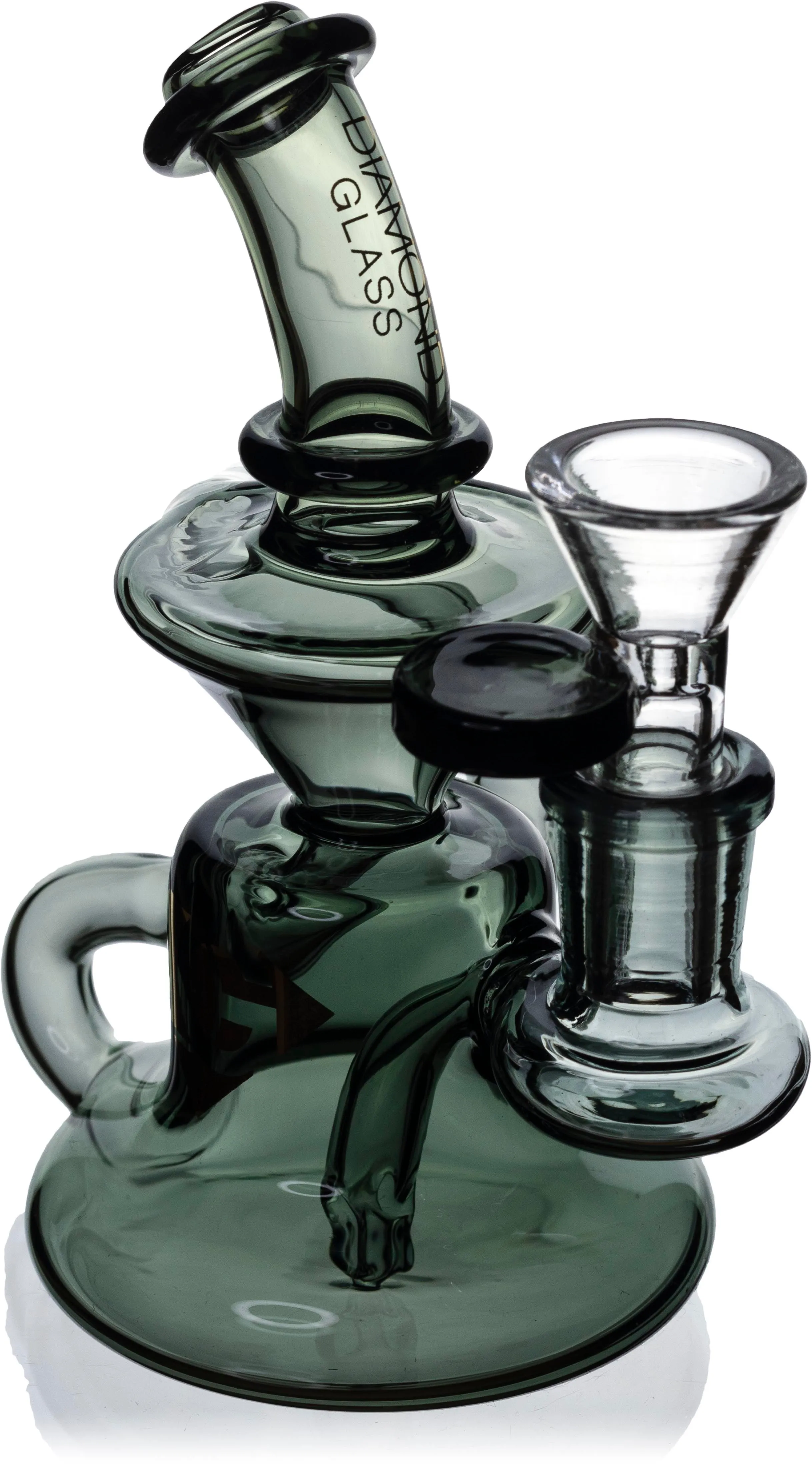 Mini Banger Hanger Recycler, by Diamond Glass (Free Banger Included)