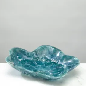 Natural Blue / Green Fluorite Bowl 13