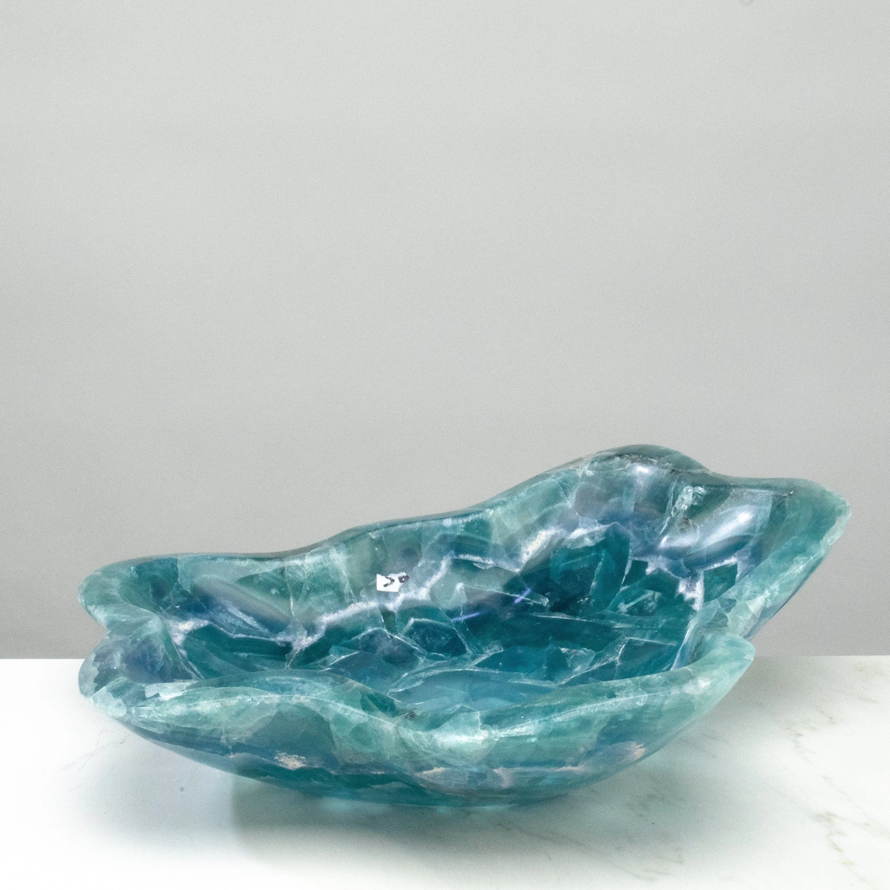 Natural Blue / Green Fluorite Bowl 13