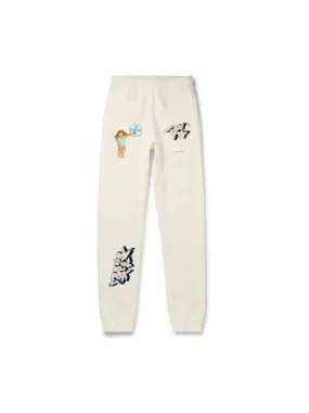 Off-White Dondi Graffiti Slim Sweatpants White L