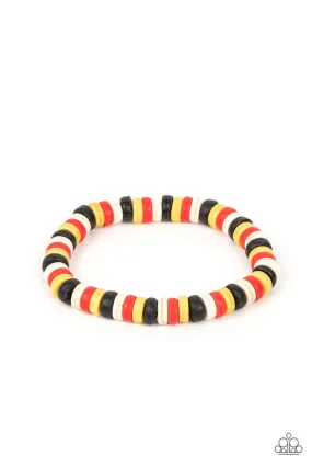 Paparazzi Rural Rocker - Red  Bracelet