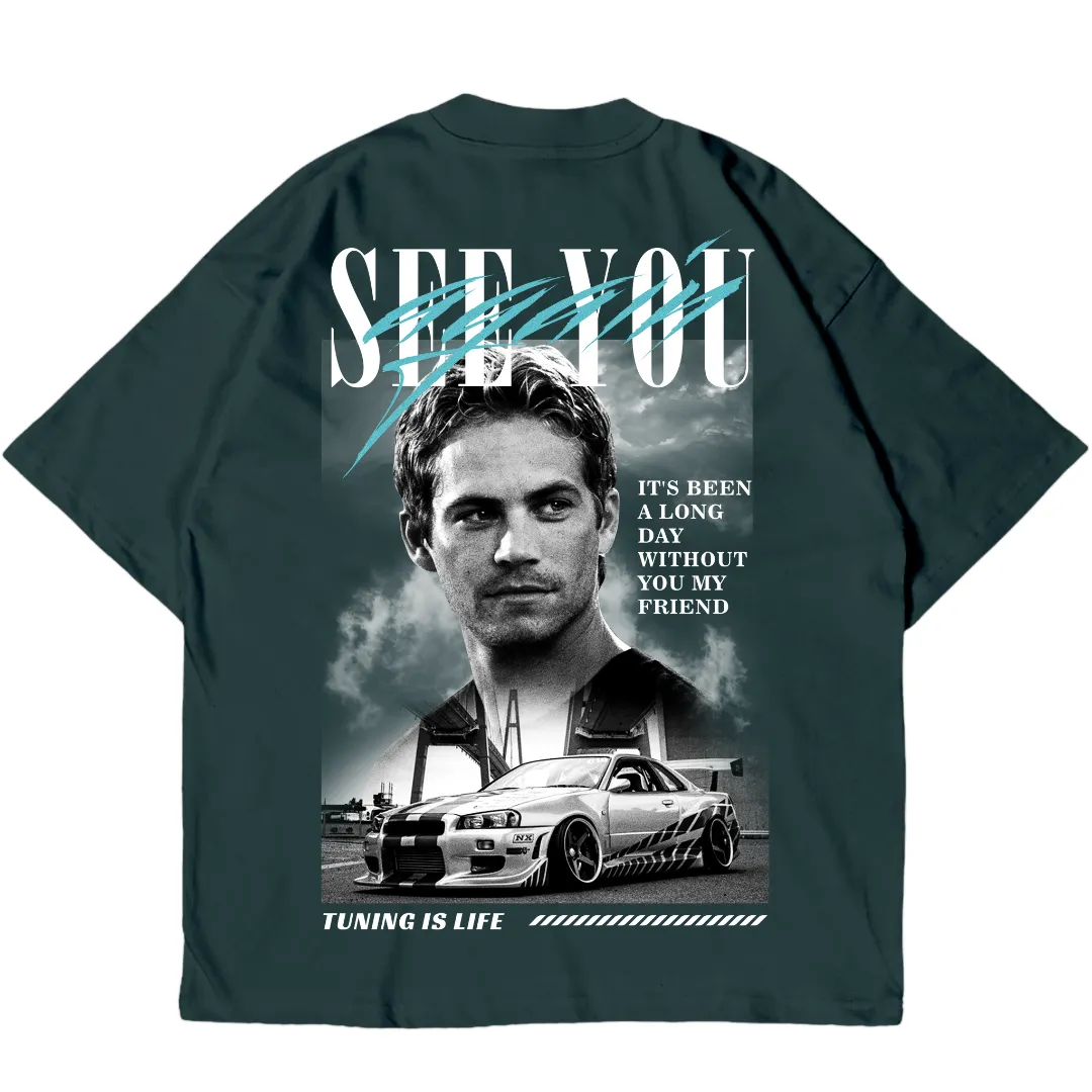 Paul Walker see you again oversized shirt