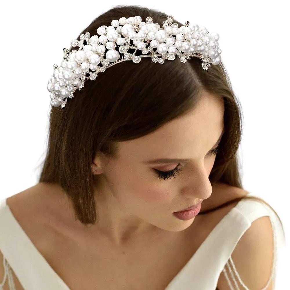 Pearl Cluster Headpiece