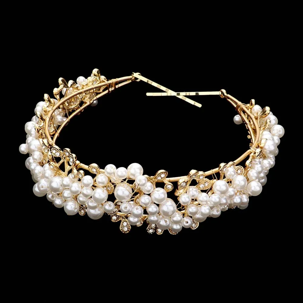 Pearl Cluster Headpiece