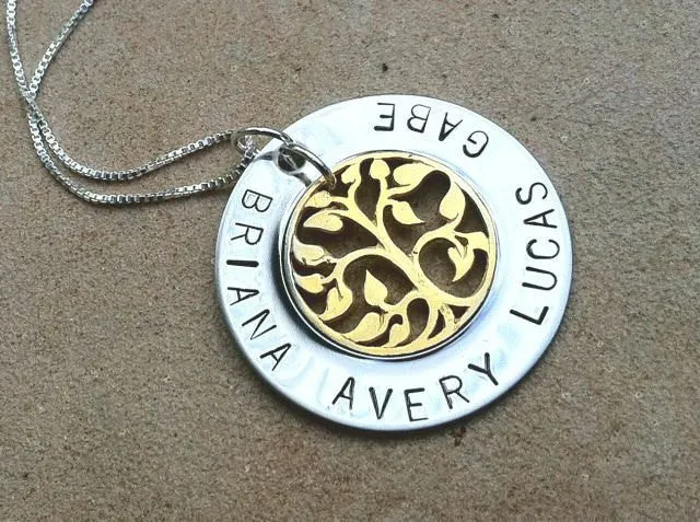 Personalized Tree Of Life Necklace