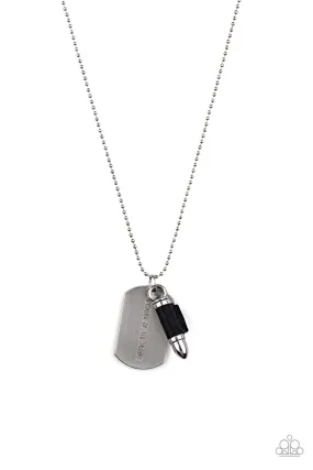 Proud Patriot - Black Paparazzi Urban Necklace