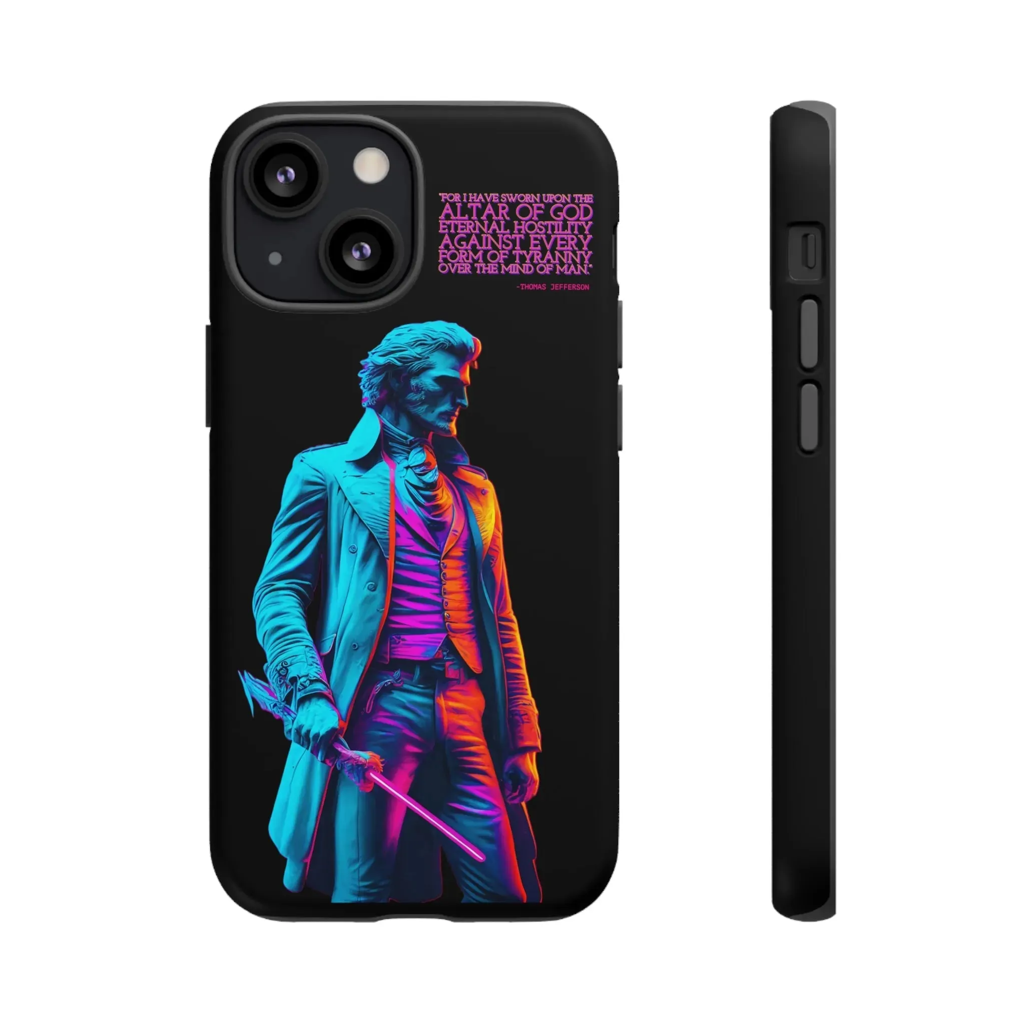 "Altar of God" Thomas Jefferson 80's Themed Phone Case