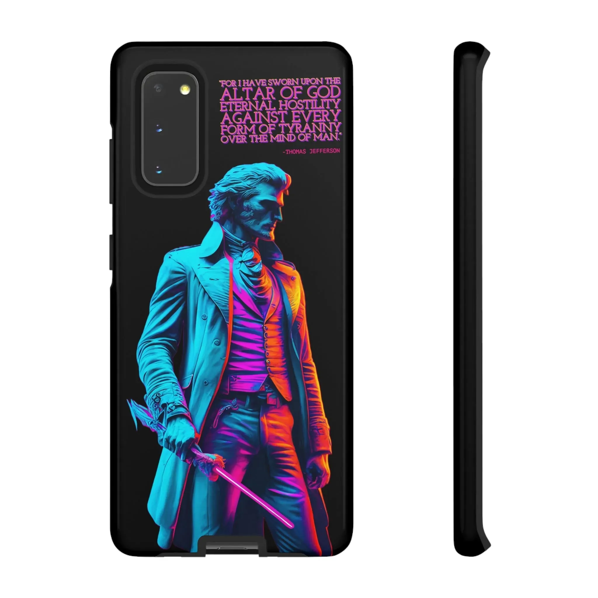 "Altar of God" Thomas Jefferson 80's Themed Phone Case