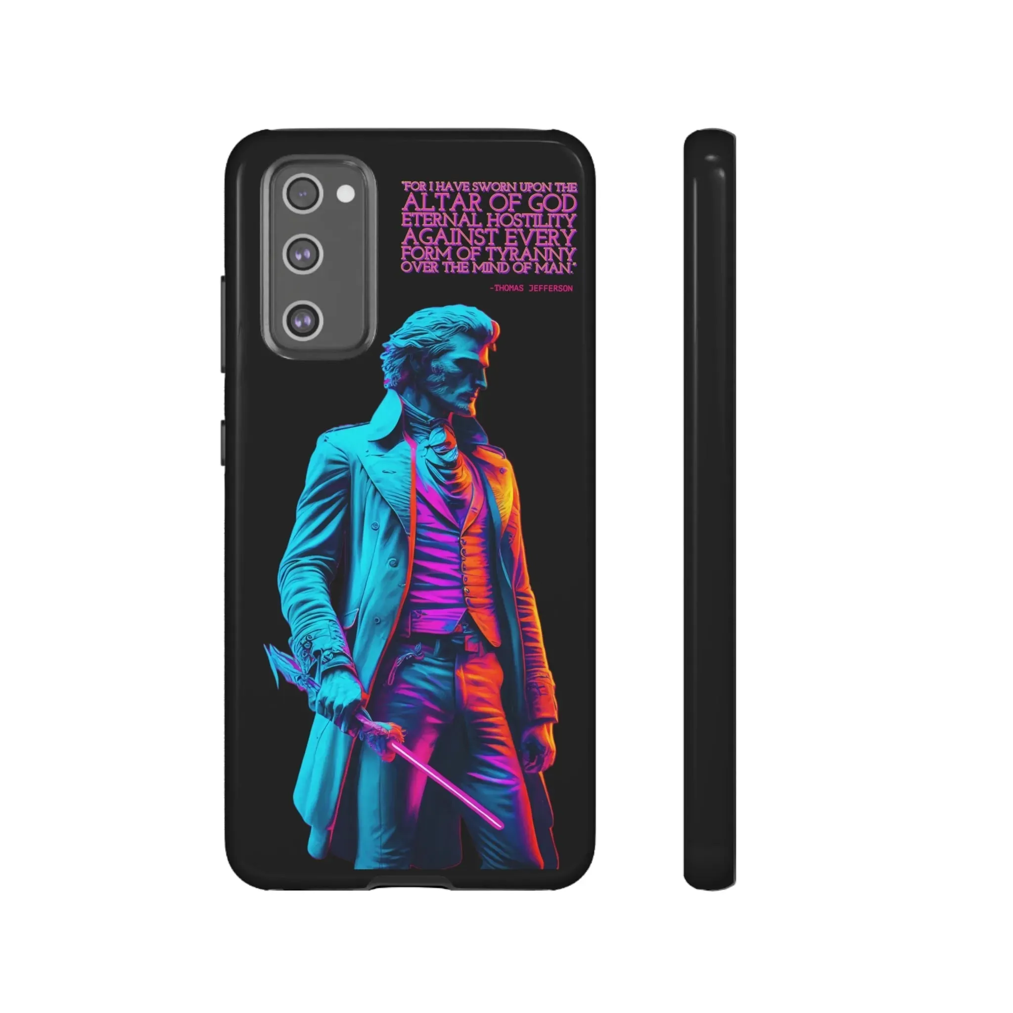 "Altar of God" Thomas Jefferson 80's Themed Phone Case