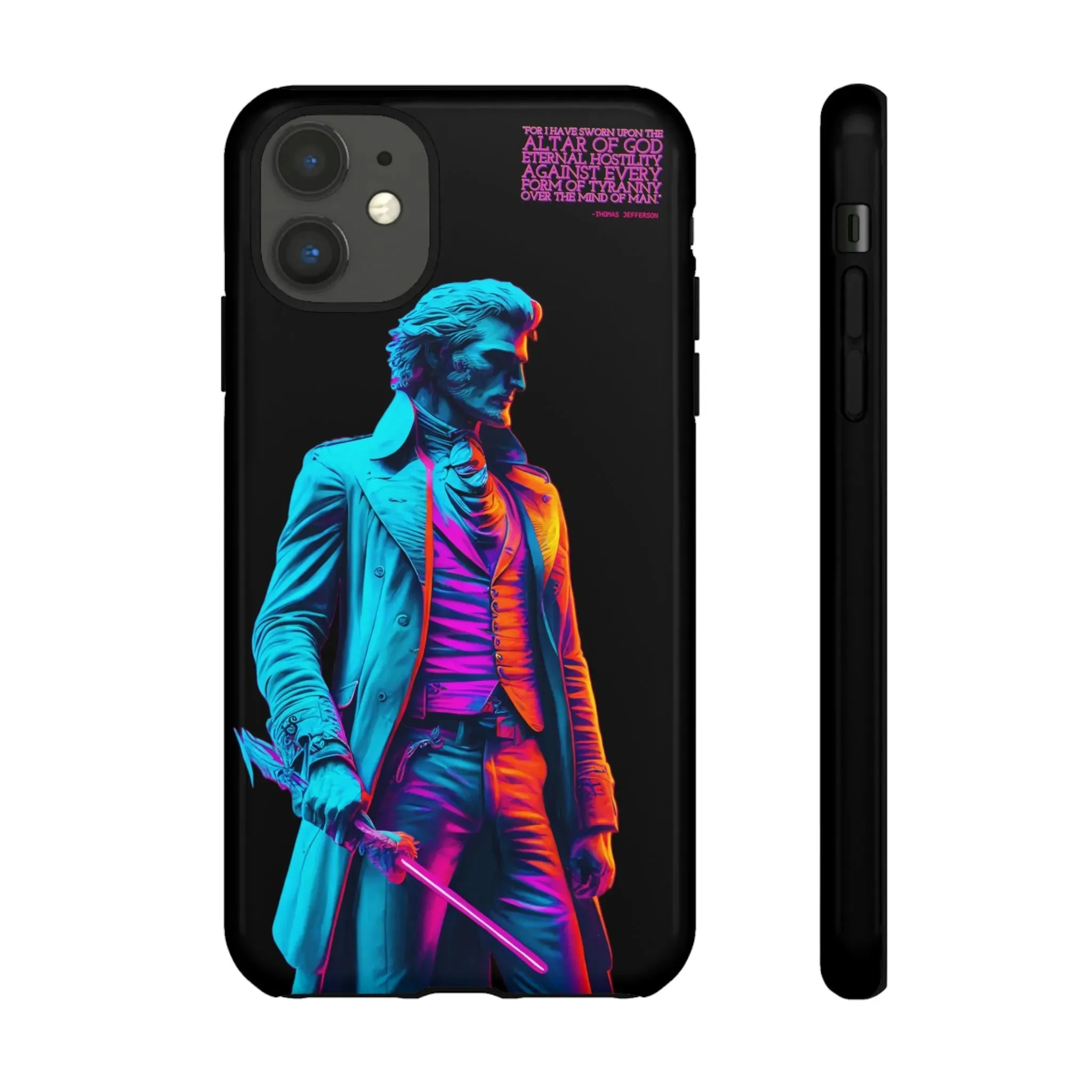 "Altar of God" Thomas Jefferson 80's Themed Phone Case