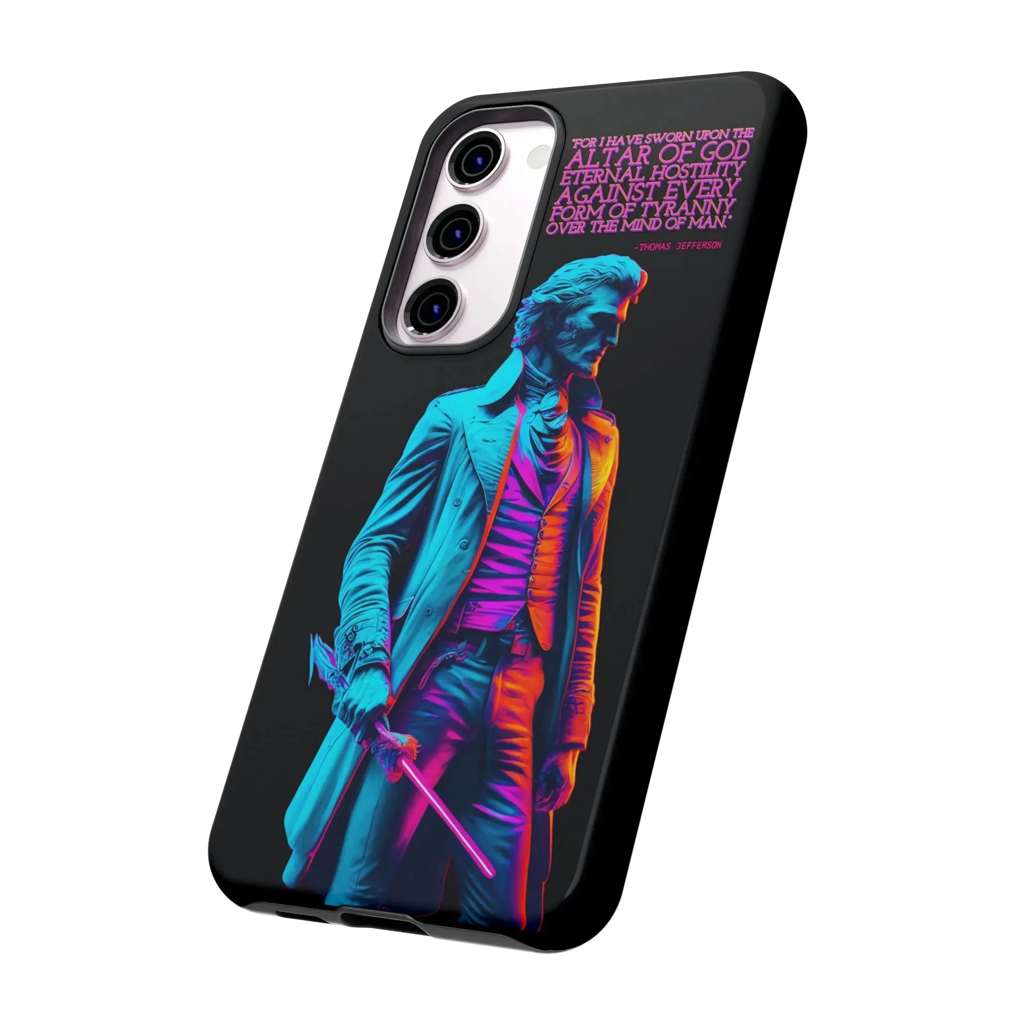 "Altar of God" Thomas Jefferson 80's Themed Phone Case