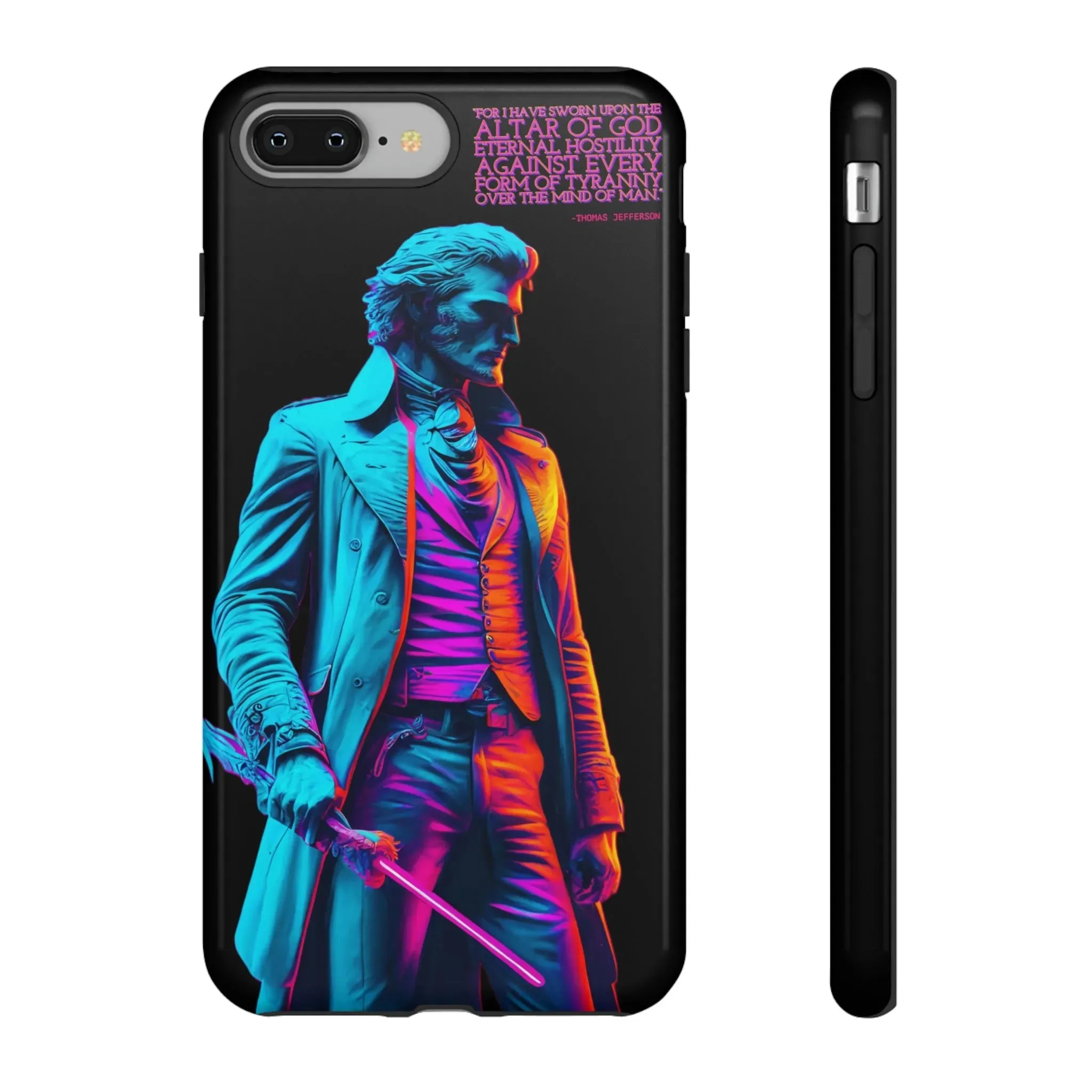 "Altar of God" Thomas Jefferson 80's Themed Phone Case