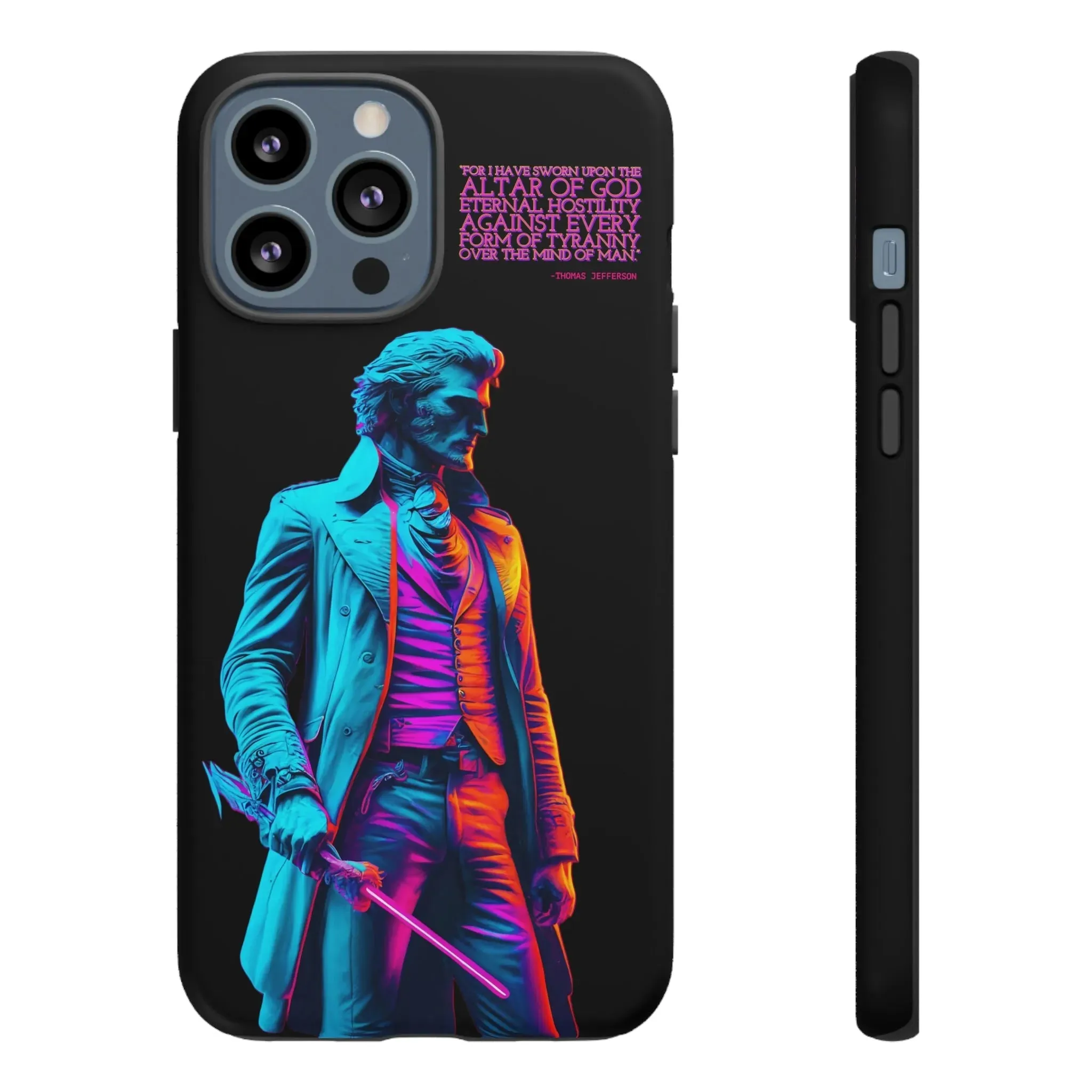 "Altar of God" Thomas Jefferson 80's Themed Phone Case