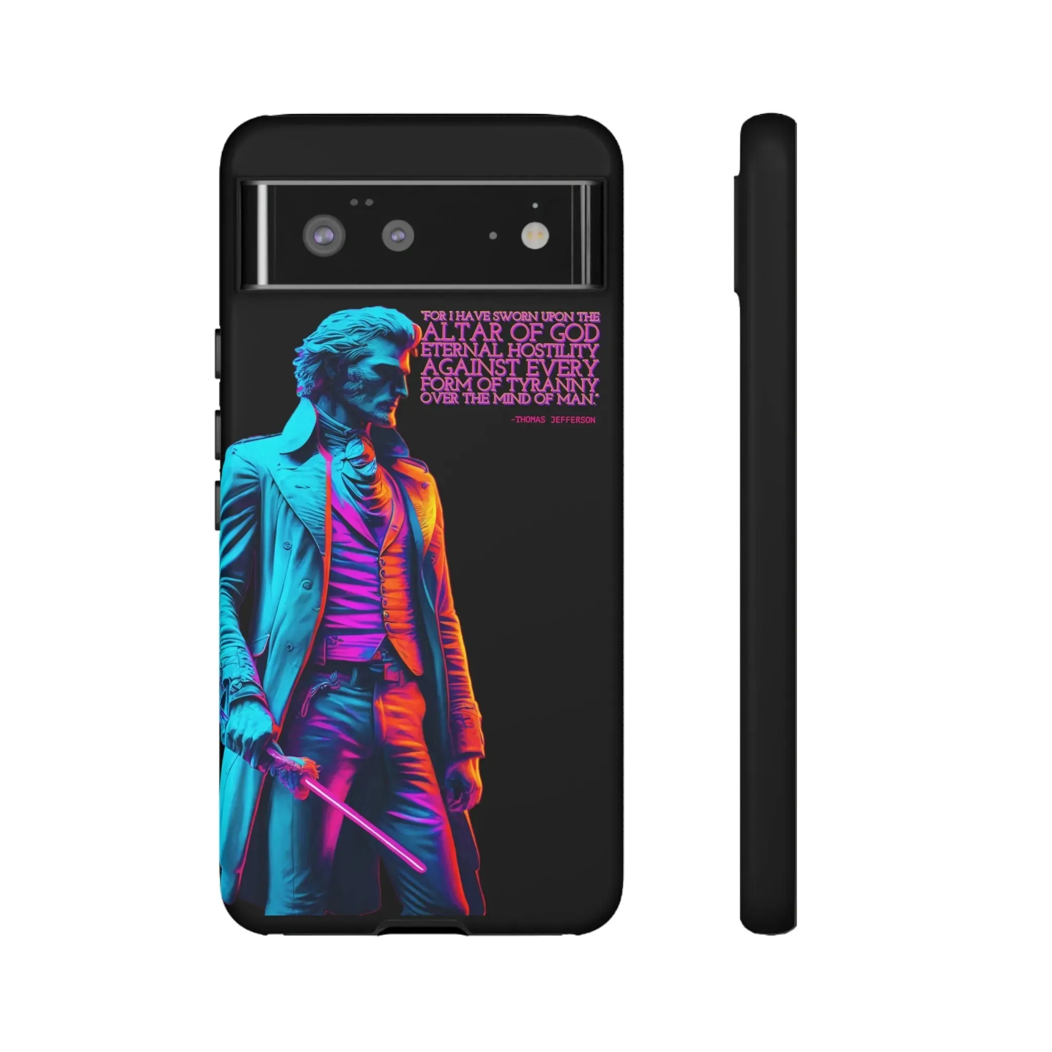 "Altar of God" Thomas Jefferson 80's Themed Phone Case