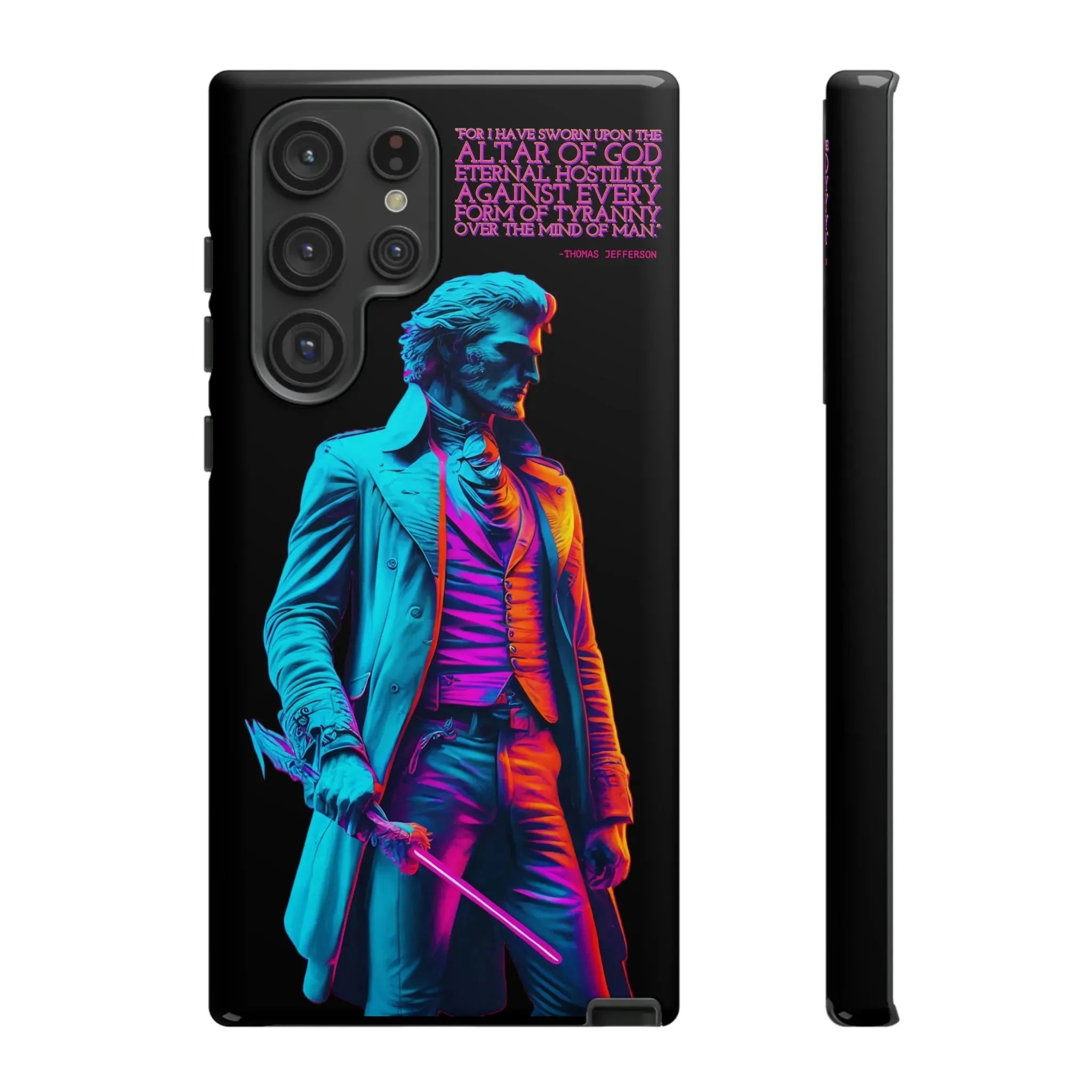 "Altar of God" Thomas Jefferson 80's Themed Phone Case