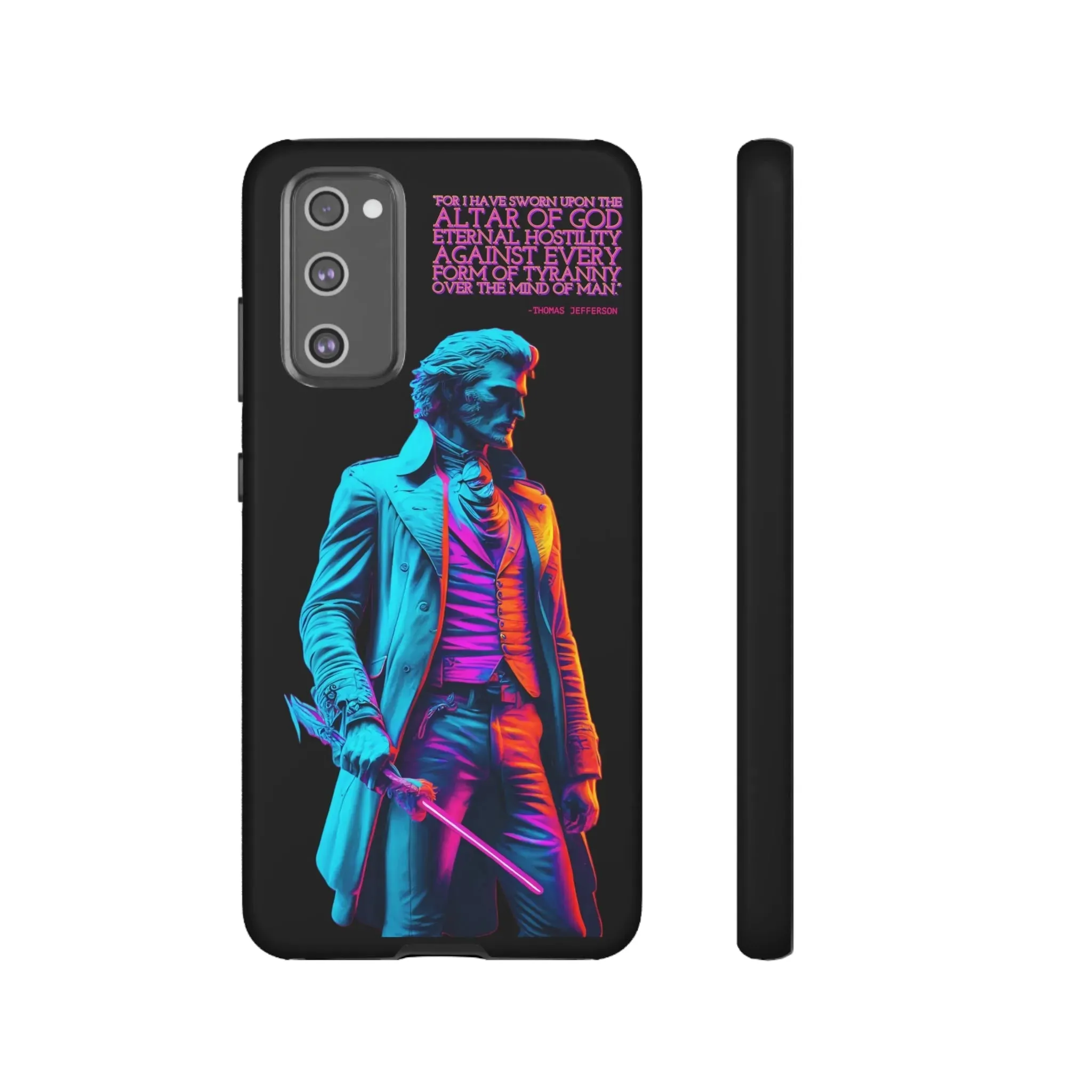 "Altar of God" Thomas Jefferson 80's Themed Phone Case