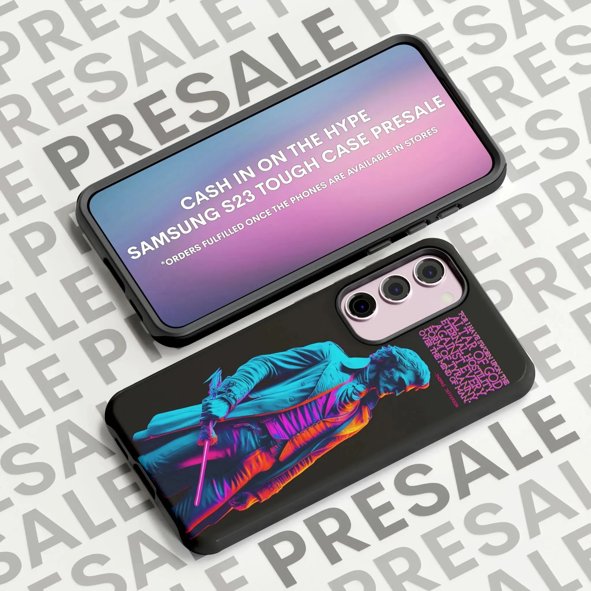 "Altar of God" Thomas Jefferson 80's Themed Phone Case