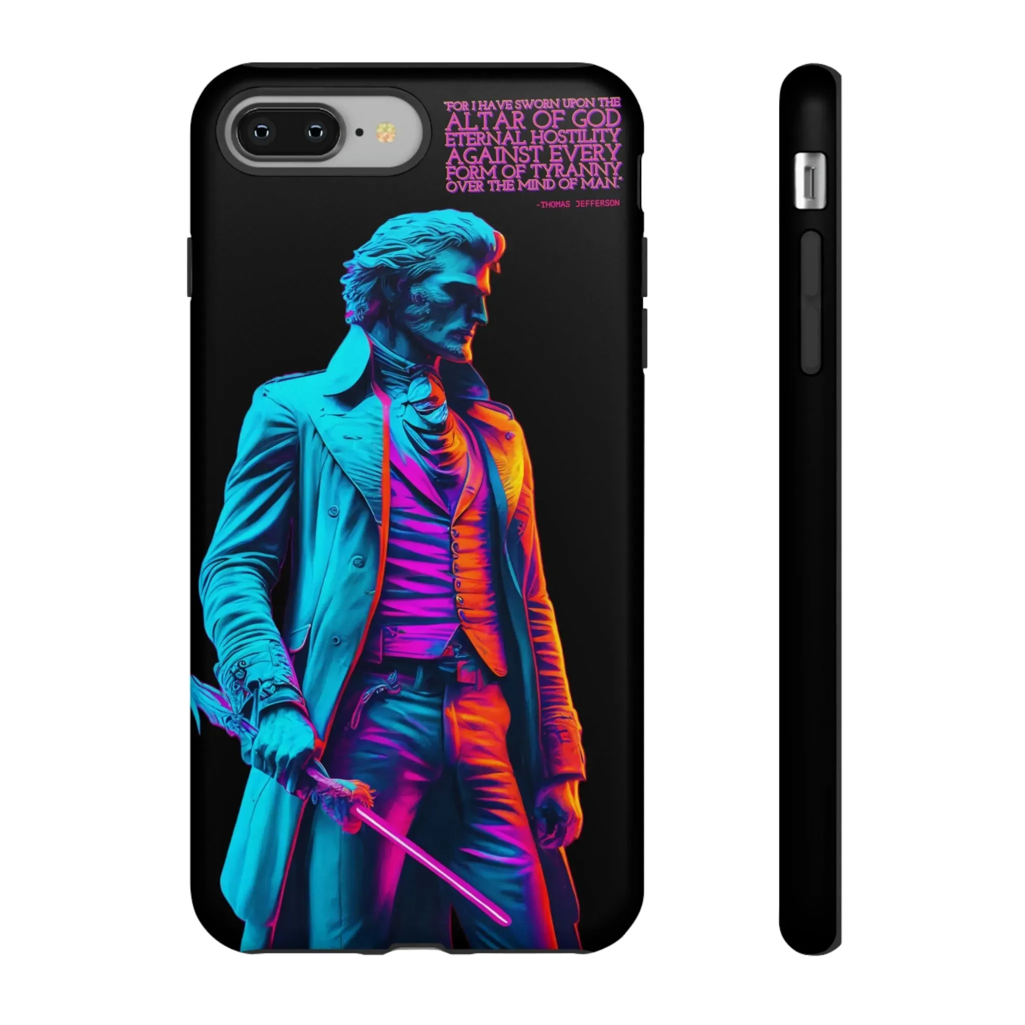 "Altar of God" Thomas Jefferson 80's Themed Phone Case