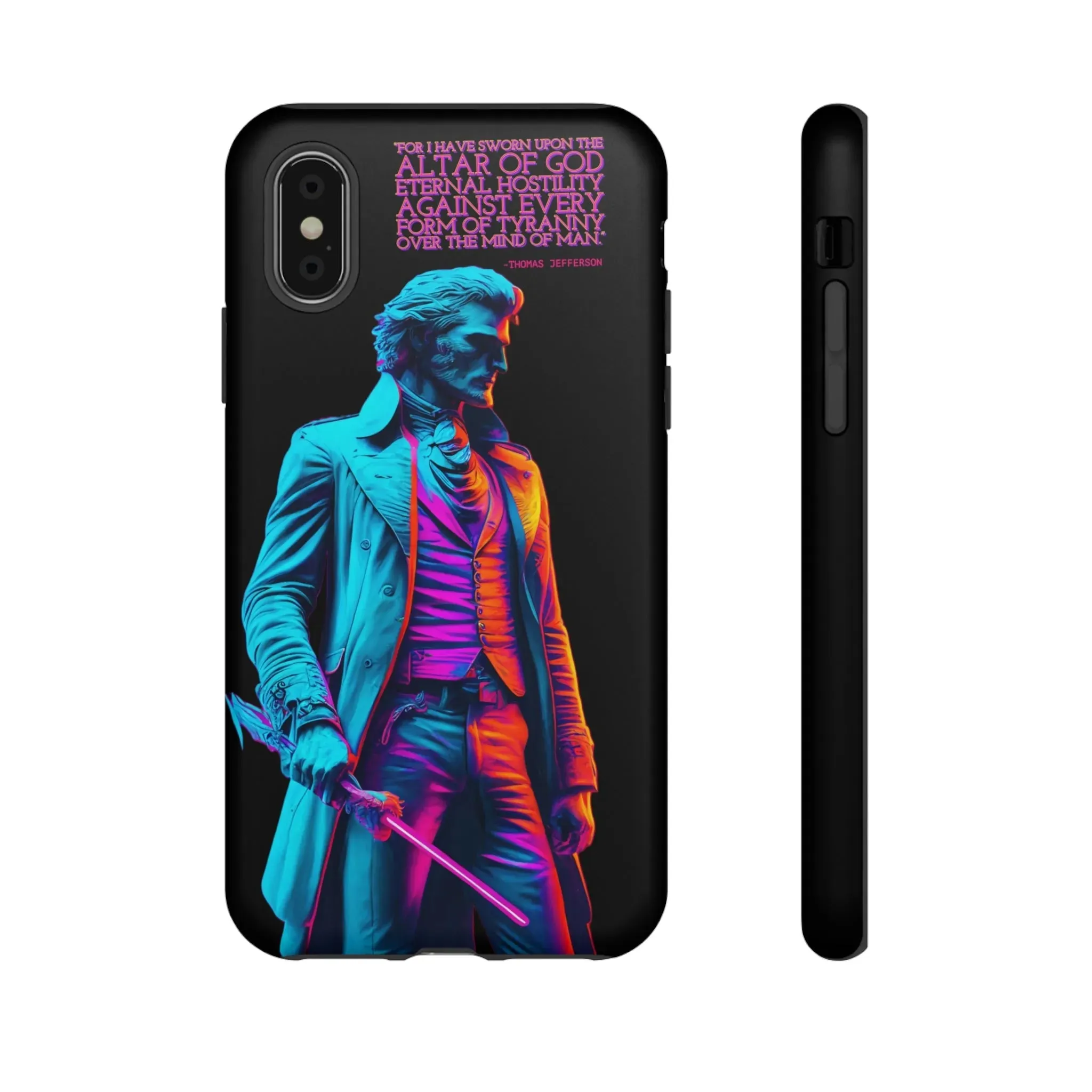 "Altar of God" Thomas Jefferson 80's Themed Phone Case