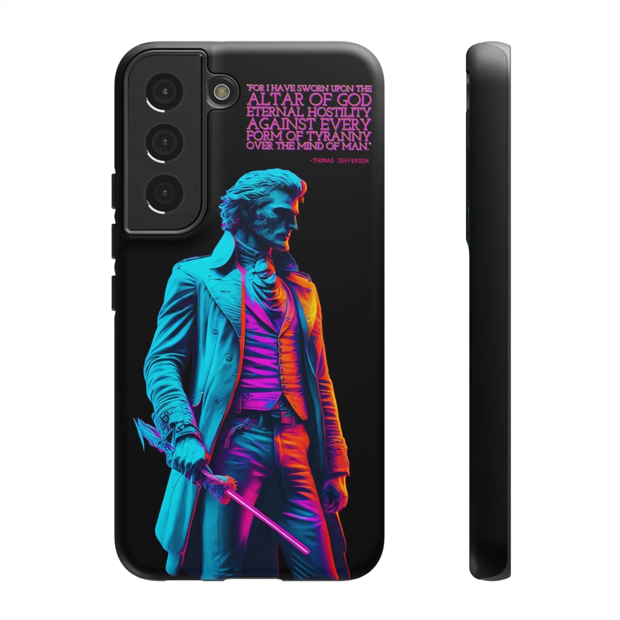 "Altar of God" Thomas Jefferson 80's Themed Phone Case