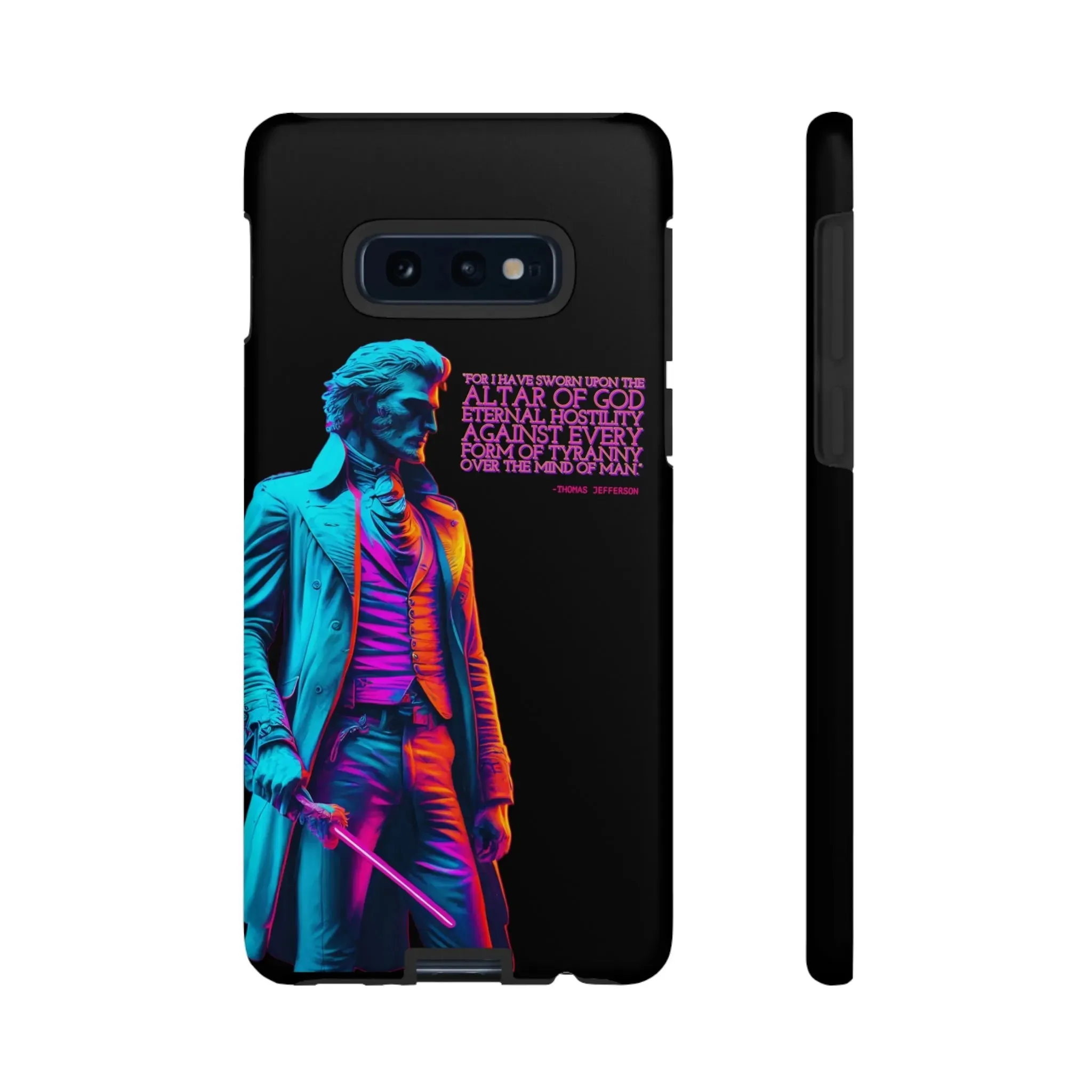 "Altar of God" Thomas Jefferson 80's Themed Phone Case