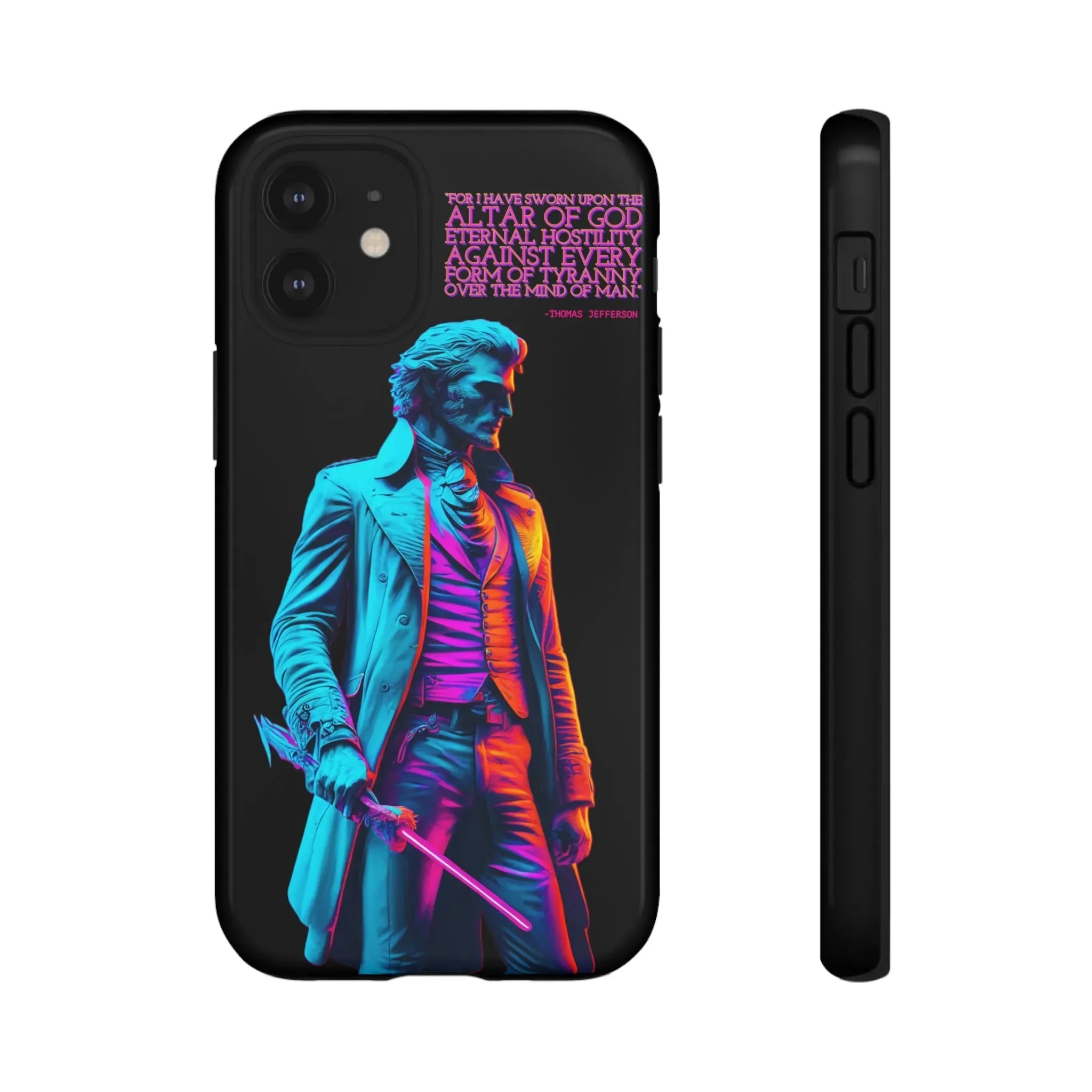 "Altar of God" Thomas Jefferson 80's Themed Phone Case