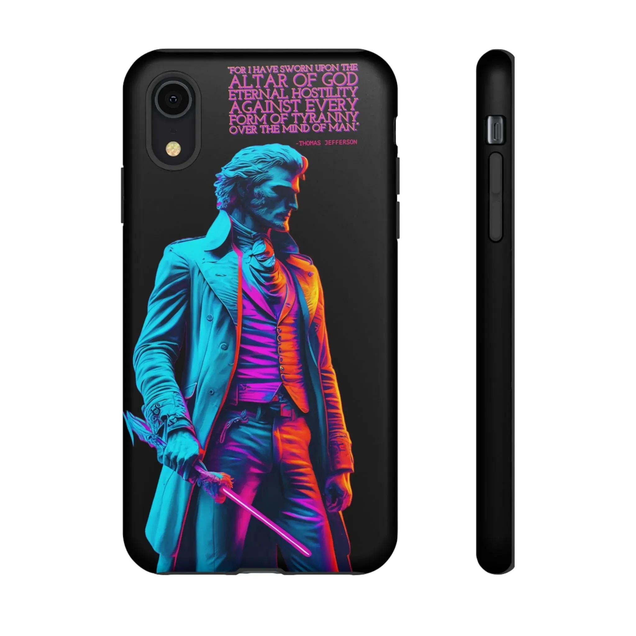 "Altar of God" Thomas Jefferson 80's Themed Phone Case