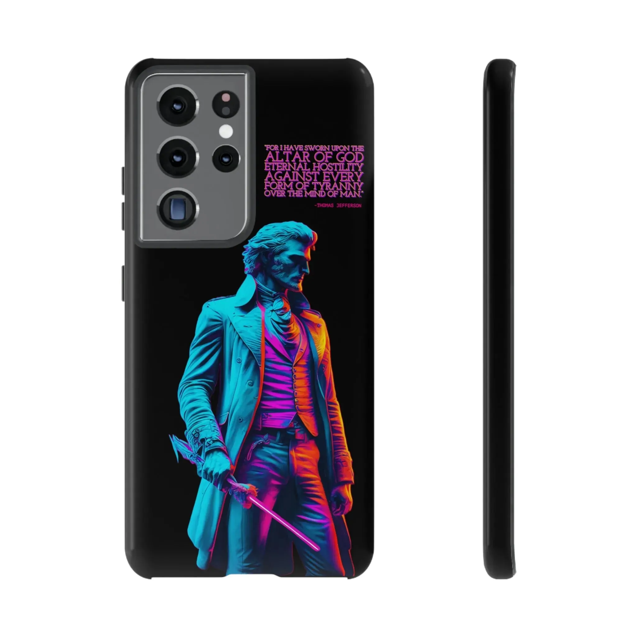 "Altar of God" Thomas Jefferson 80's Themed Phone Case