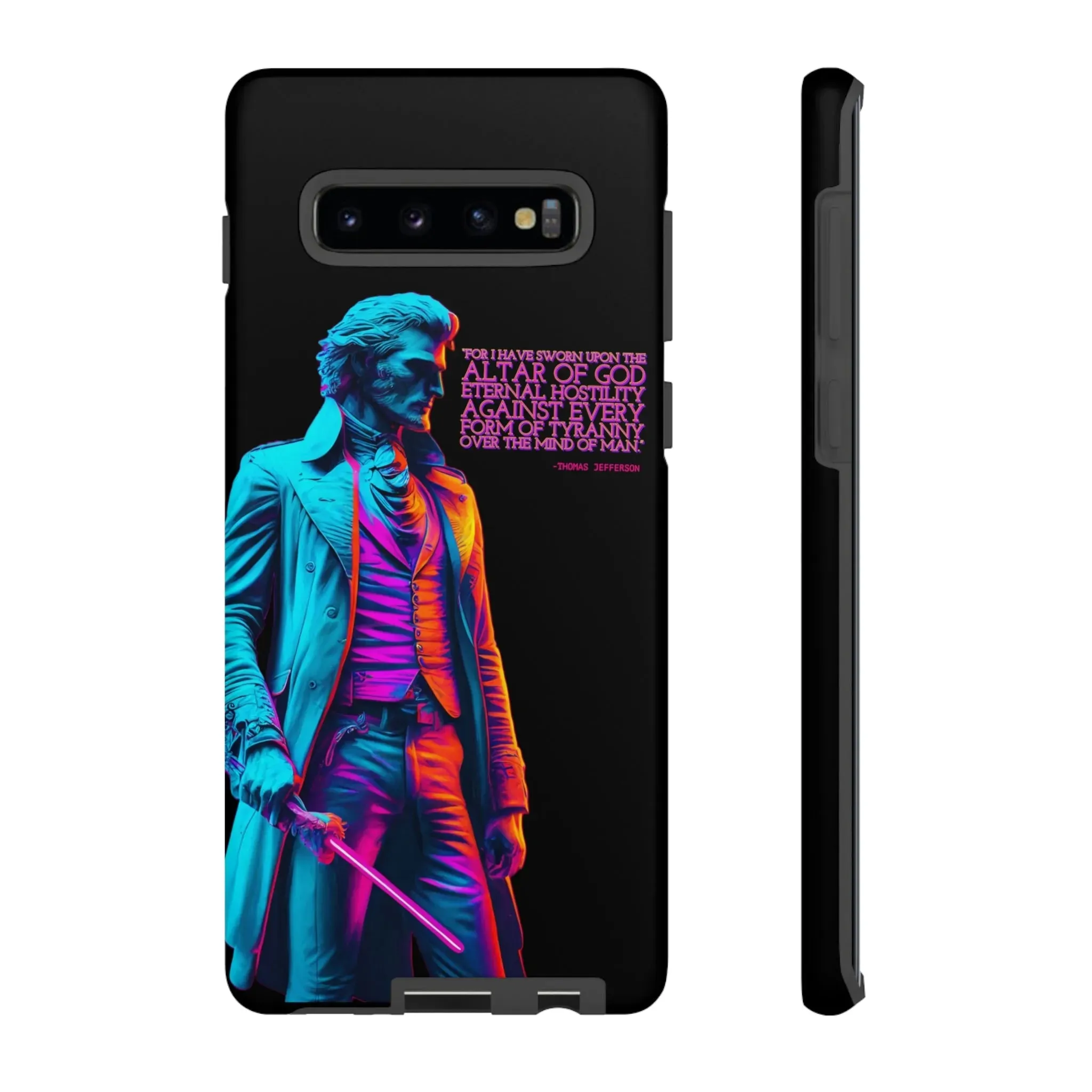 "Altar of God" Thomas Jefferson 80's Themed Phone Case