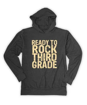 'Ready to Rock Third Grade' Lightweight Hoodie