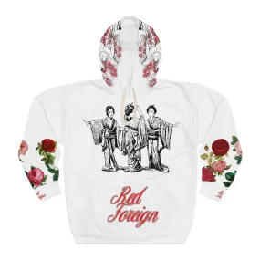 RED FOREIGN by NLB VINTAGE Unisex Pullover Hoodie (AOP)