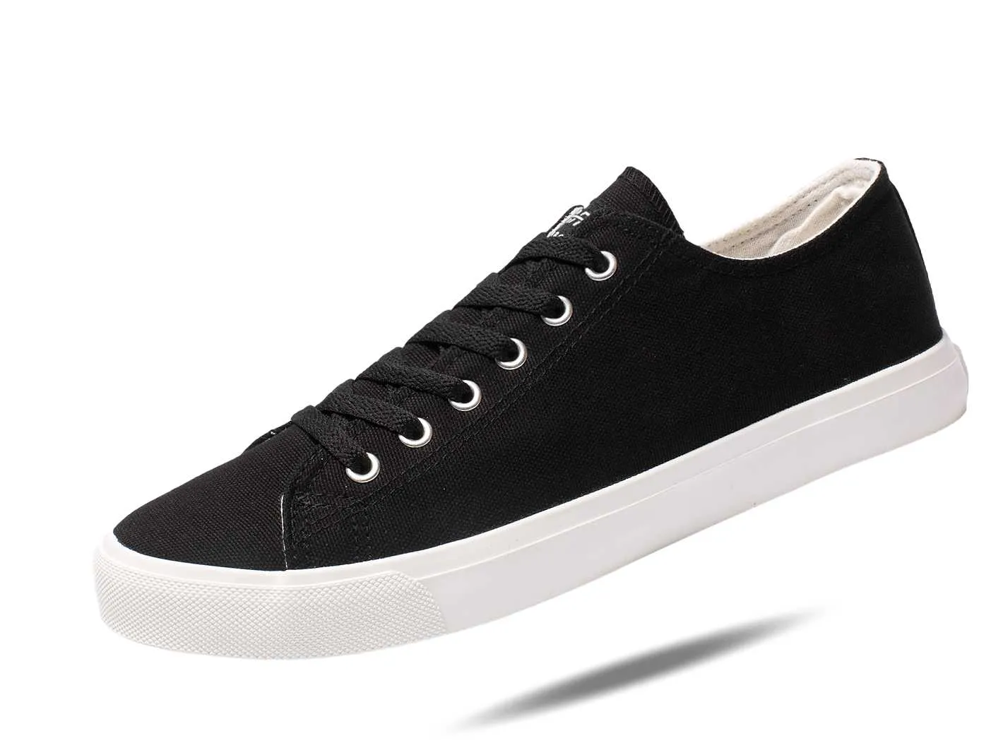 Retro Black/White Canvas Shoes Sneakers Unisex Size