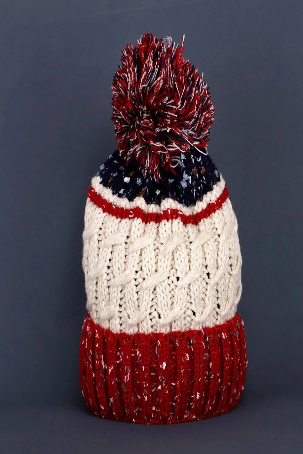 Retro fun Ball stripe Knitted Hat