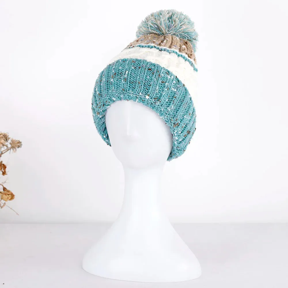 Retro fun Ball stripe Knitted Hat