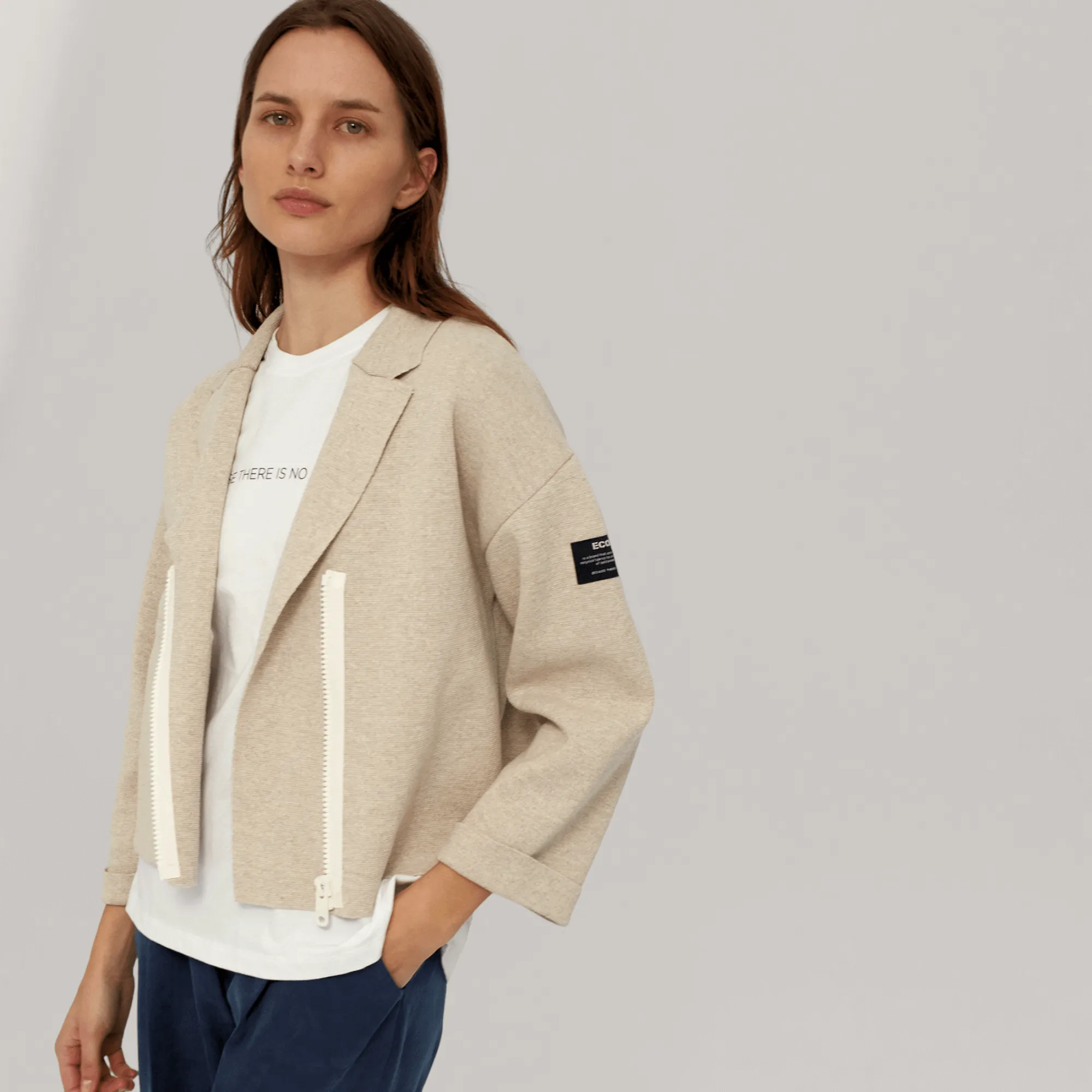 Ros - Recycled Cotton Knitted Blazer | Women's