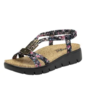 Roz Charm Black Sandal