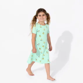 Rubber Ducky Bamboo Girls' Short Sleeve Dress