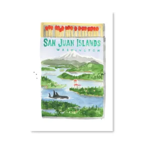 San Juan Islands Matchbook