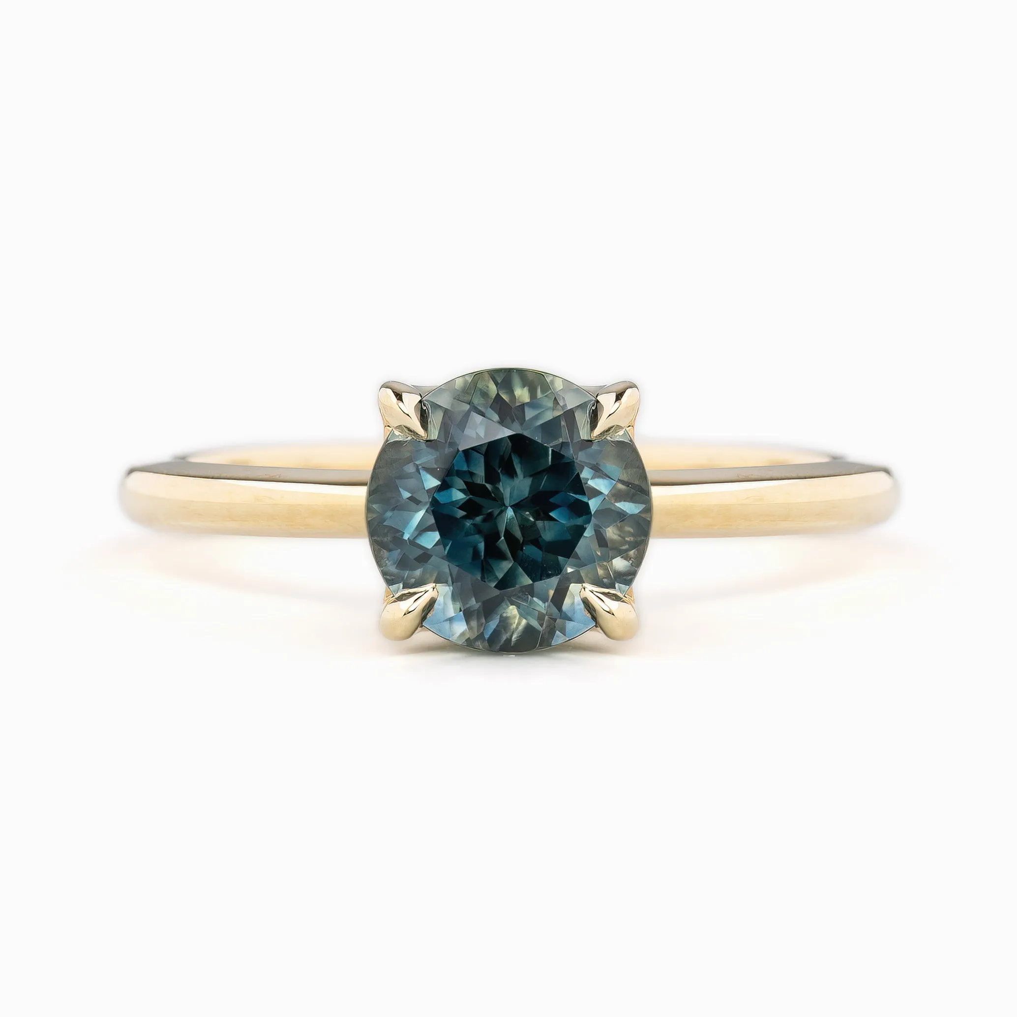 Sara Ring 2.04ct Blue Montana Sapphire, 14k Yellow Gold (One of a kind)