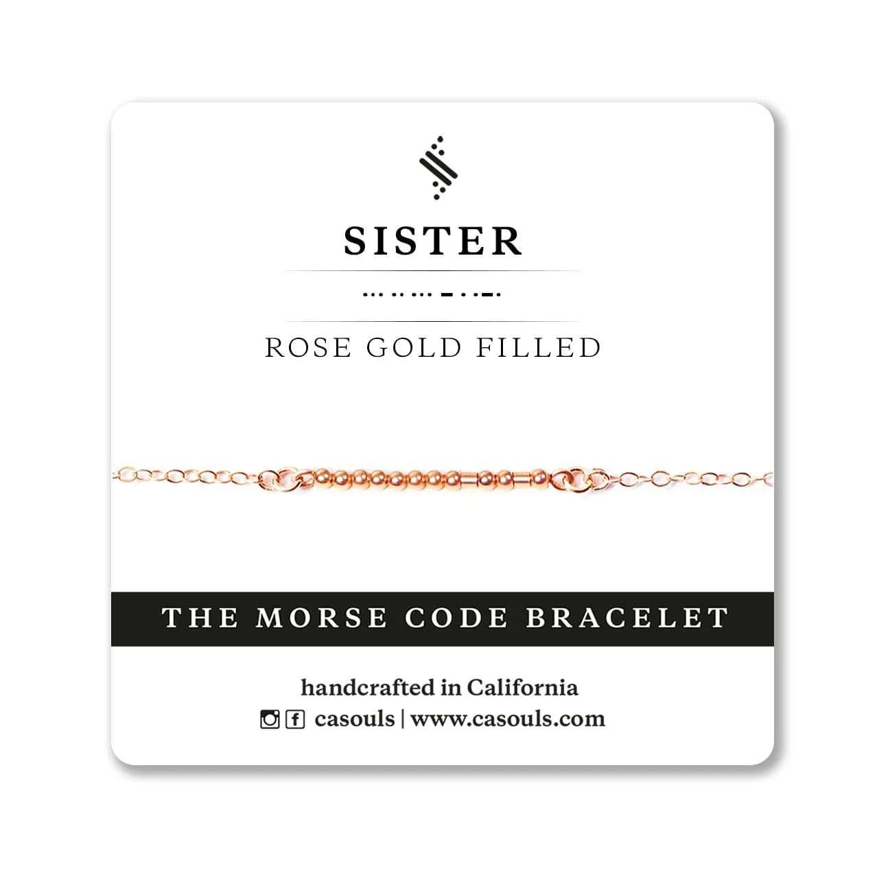 SISTER MORSE CODE BRACELET