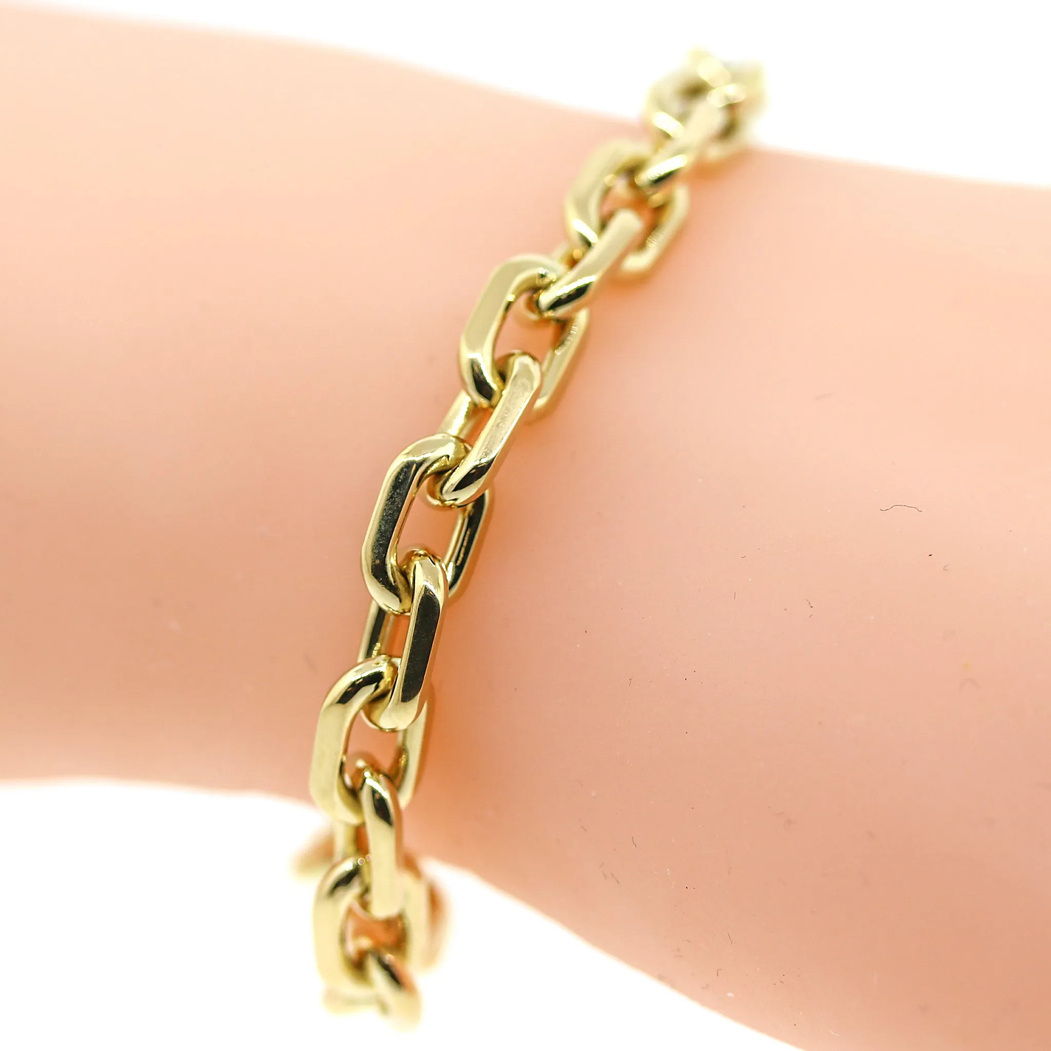 Solid 18k Yellow Gold Link Bracelet