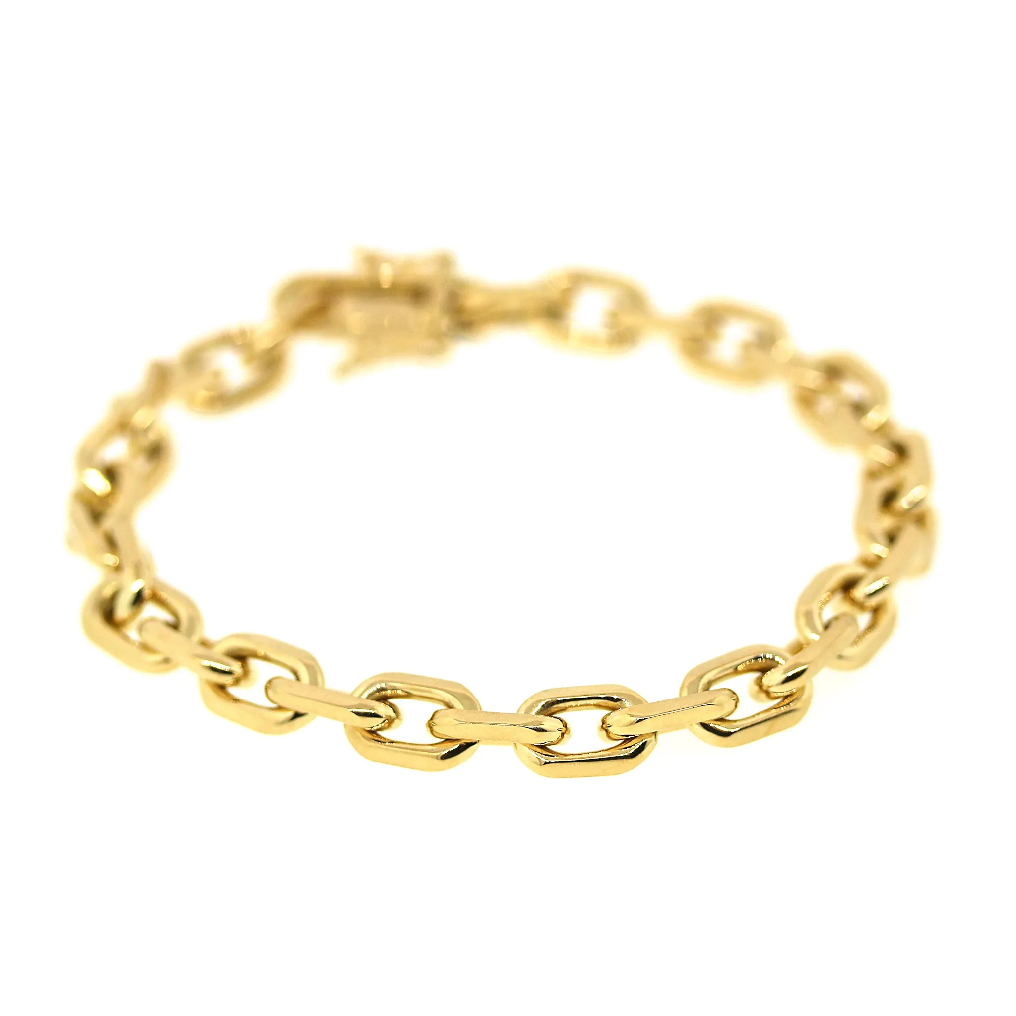 Solid 18k Yellow Gold Link Bracelet