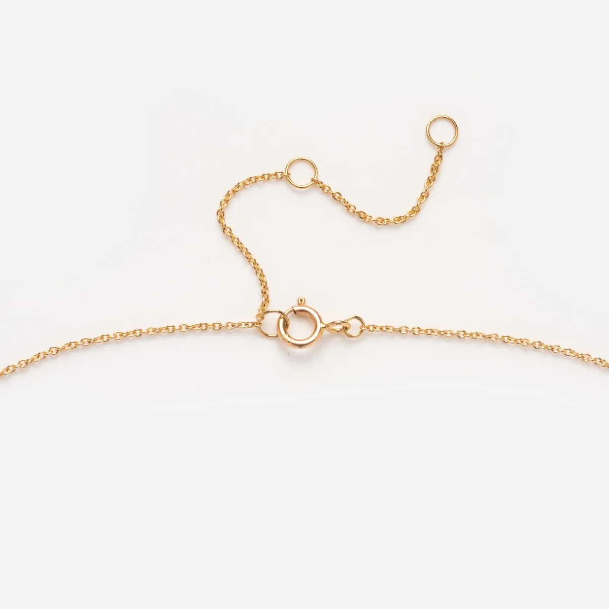 Solid Gold Pearl Droplet Necklace