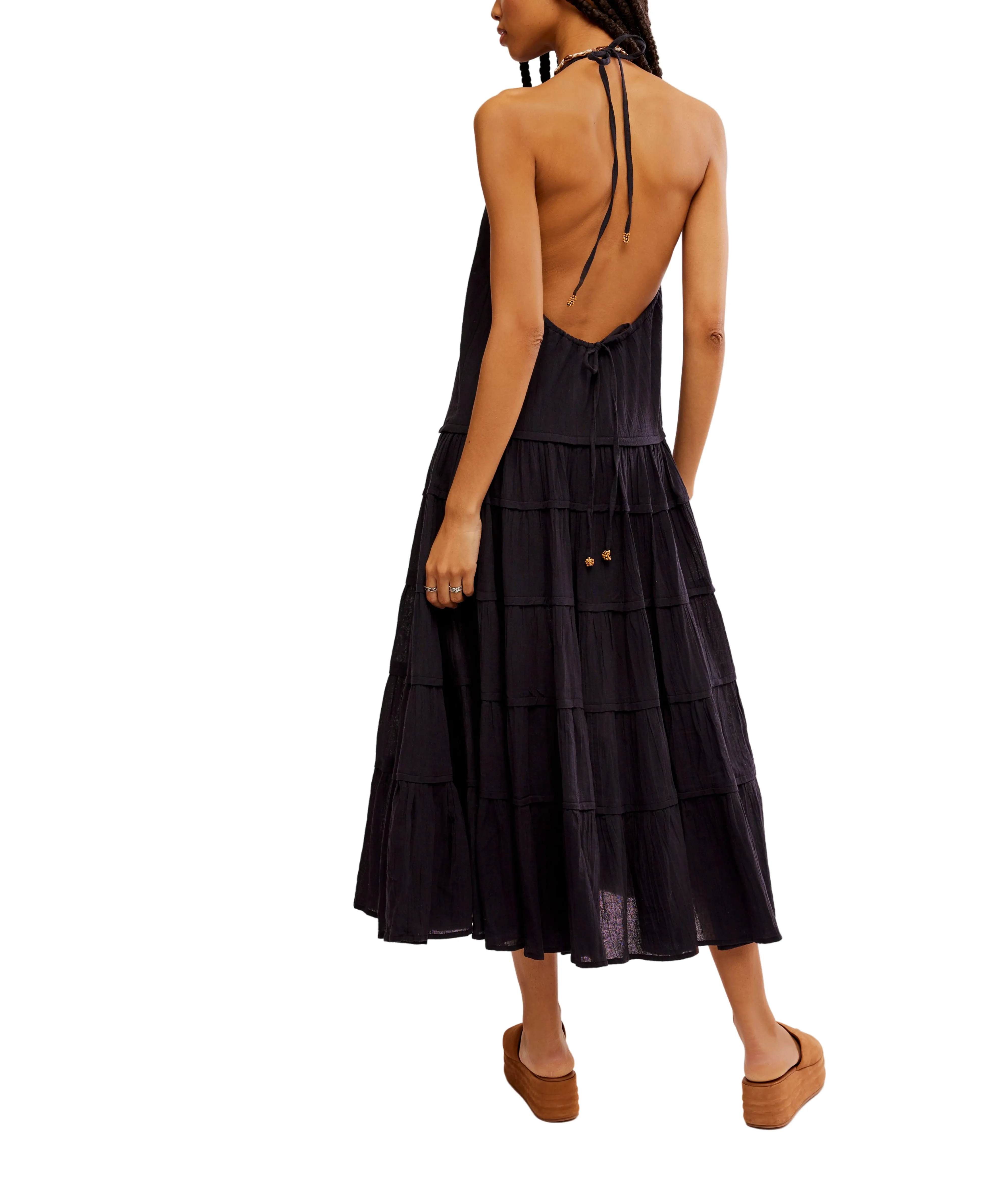 Somewhere Sunny Maxi Dress - Black