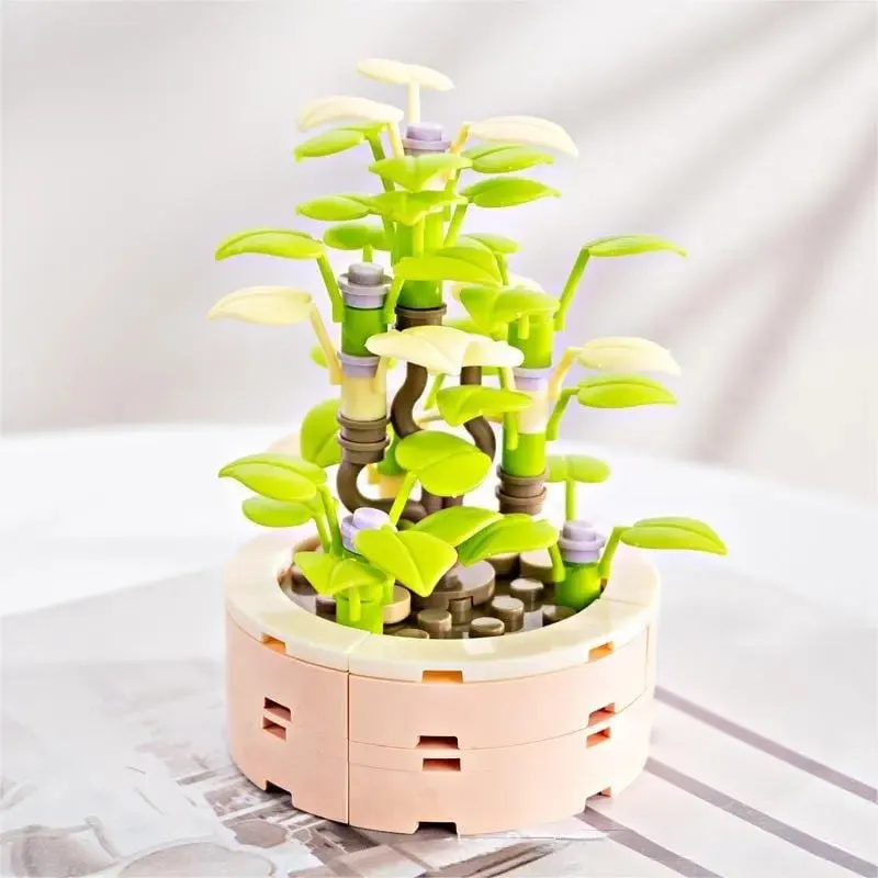 Succulent Potted Plants Building Blocks