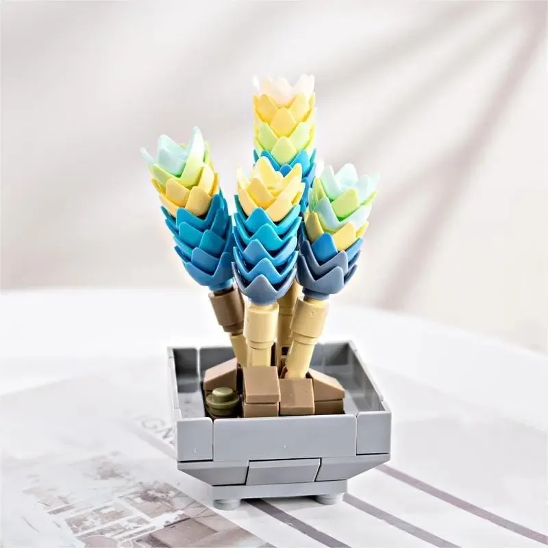 Succulent Potted Plants Building Blocks