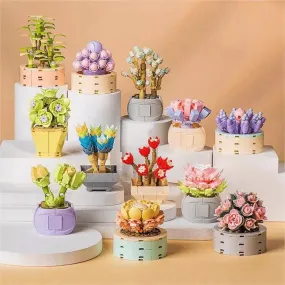 Succulent Potted Plants Building Blocks