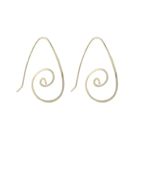 Swirl Hoop Earrings